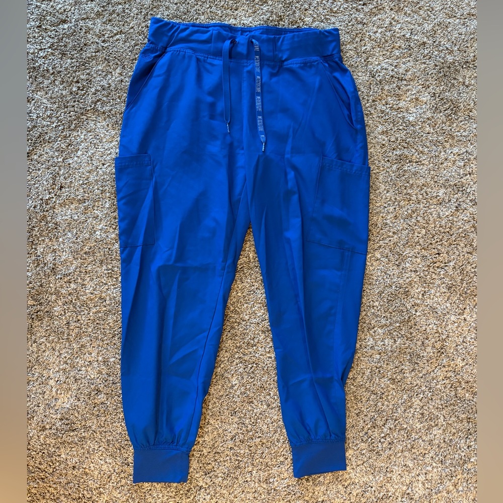 Royal Blue Jogger Scrub Pants